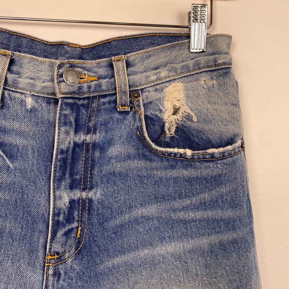 Carmar Distressed Straight Leg High Rise Jeans 25 - Picture 2 of 7